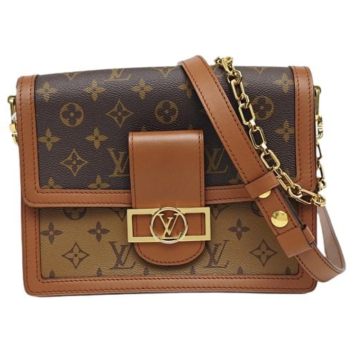 Dauphine leather crossbody bag