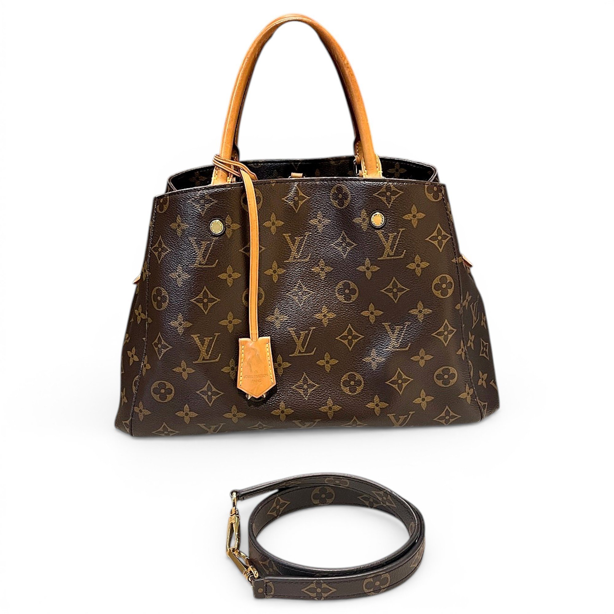 Patent leather handbag
