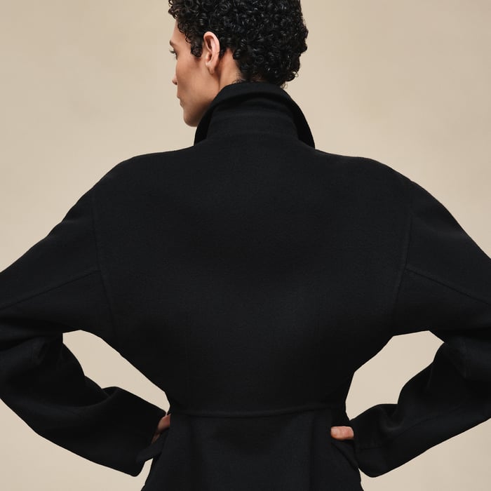 Noir Jewel Fastening Jacket