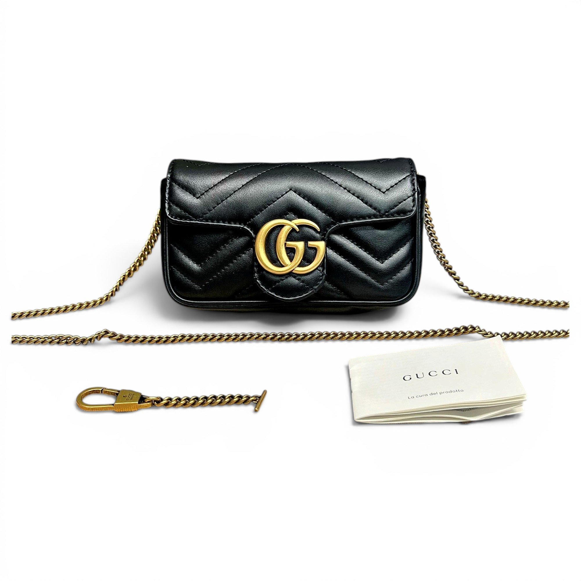 GG Marmont Chain Flap leather crossbody bag
