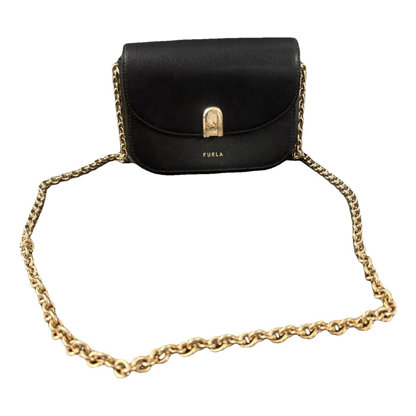 Leather clutch bag