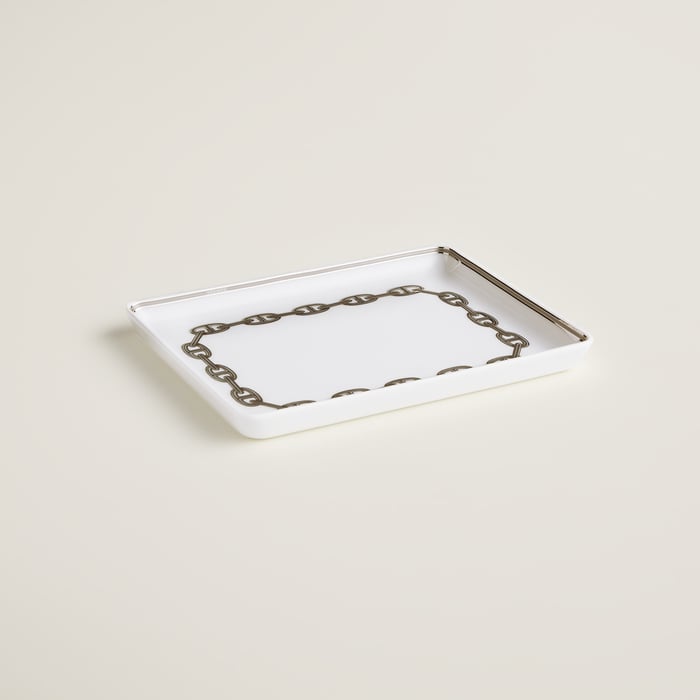 Sans Coloris Chaine d'Ancre Platinum Tray, Small Model