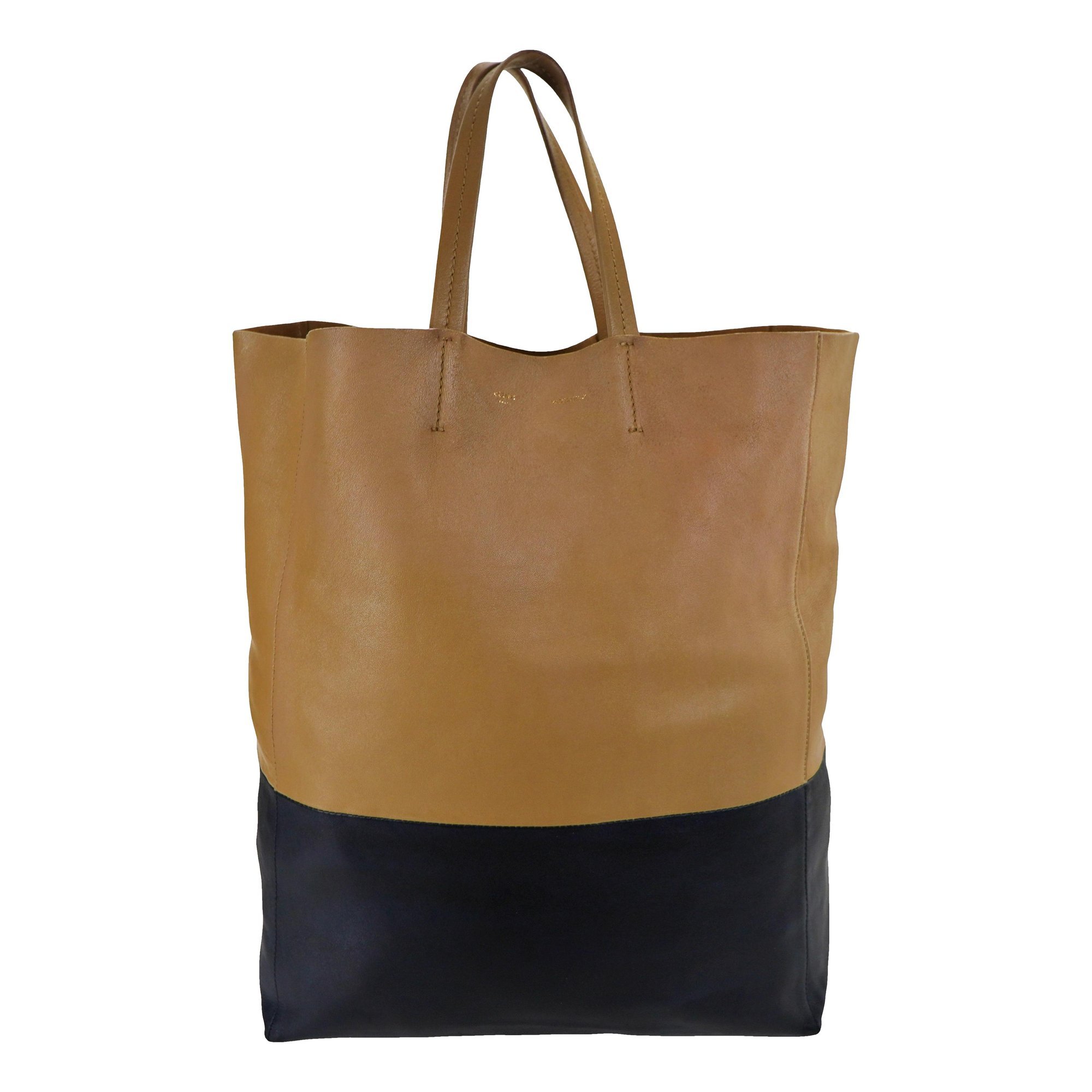 Cabas Vertical leather tote