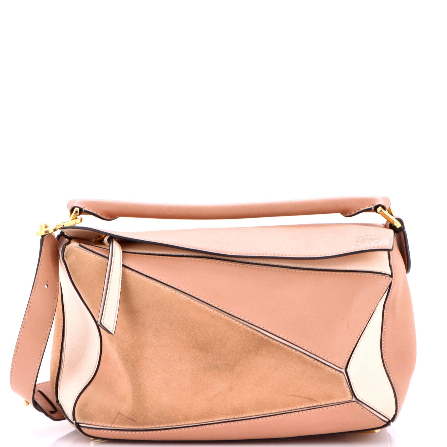 Loewe Puzzle Bag Leather and Suede Small