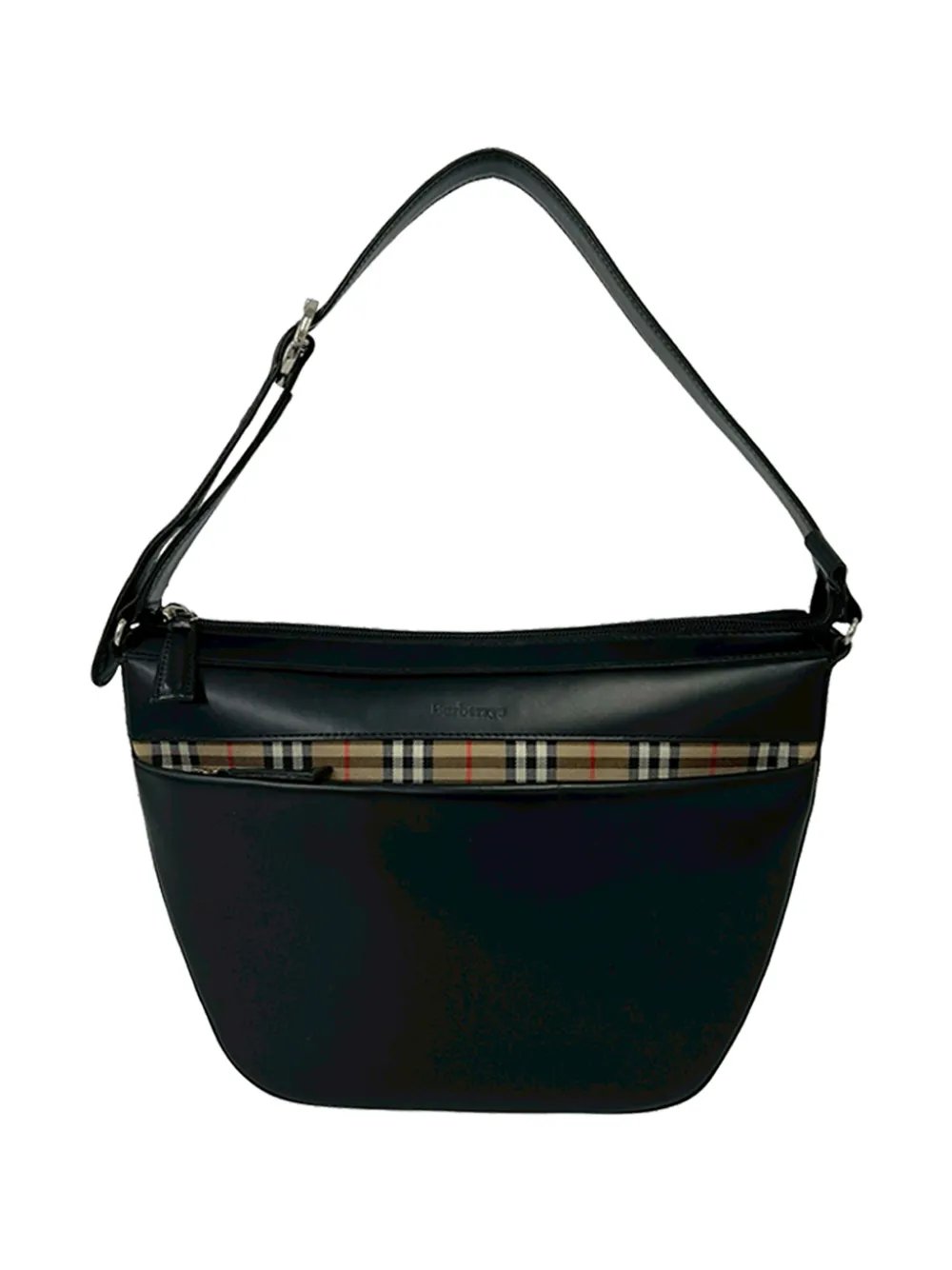 2000-2017 House Check Canvas Trimmed Leather shoulder bag