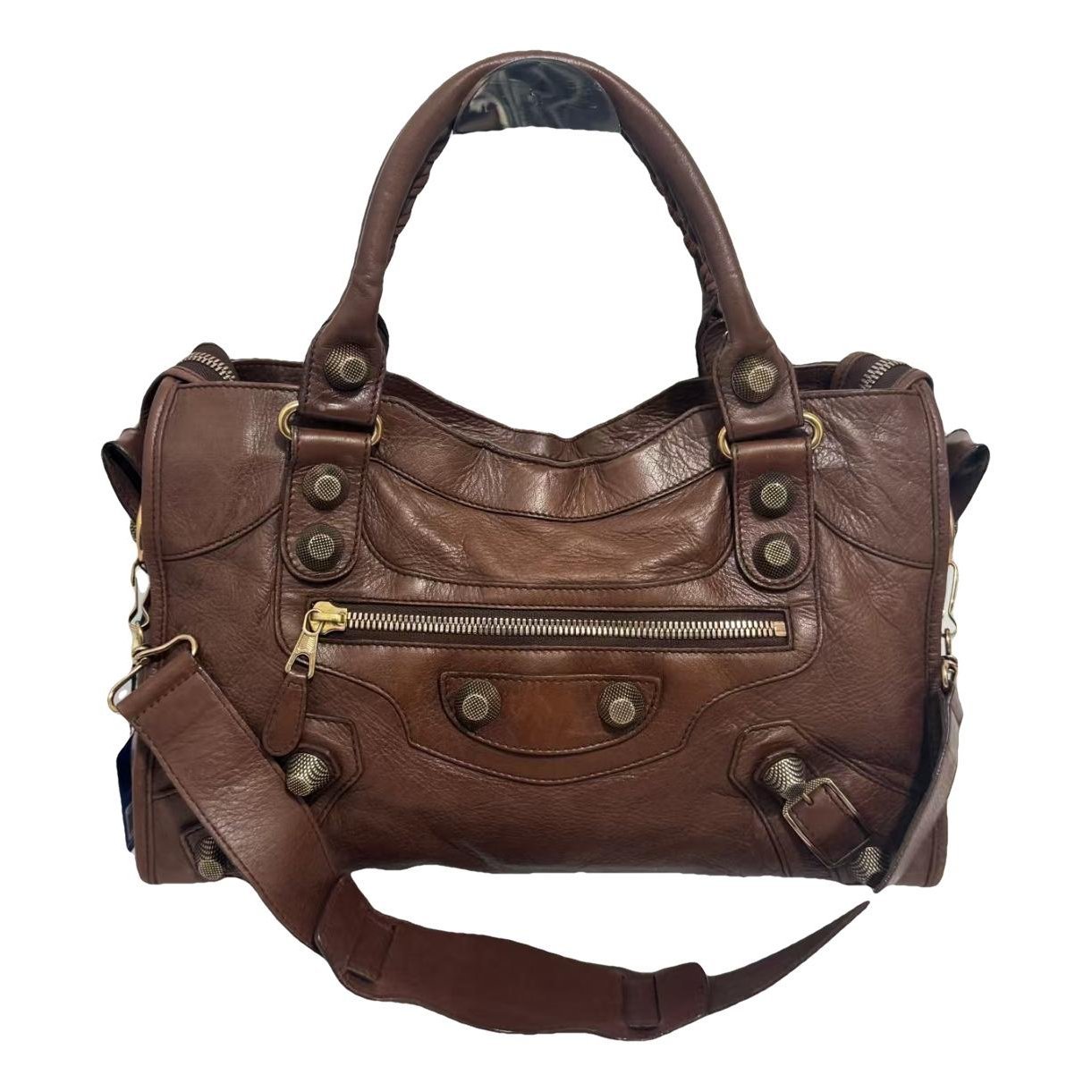 City leather bag