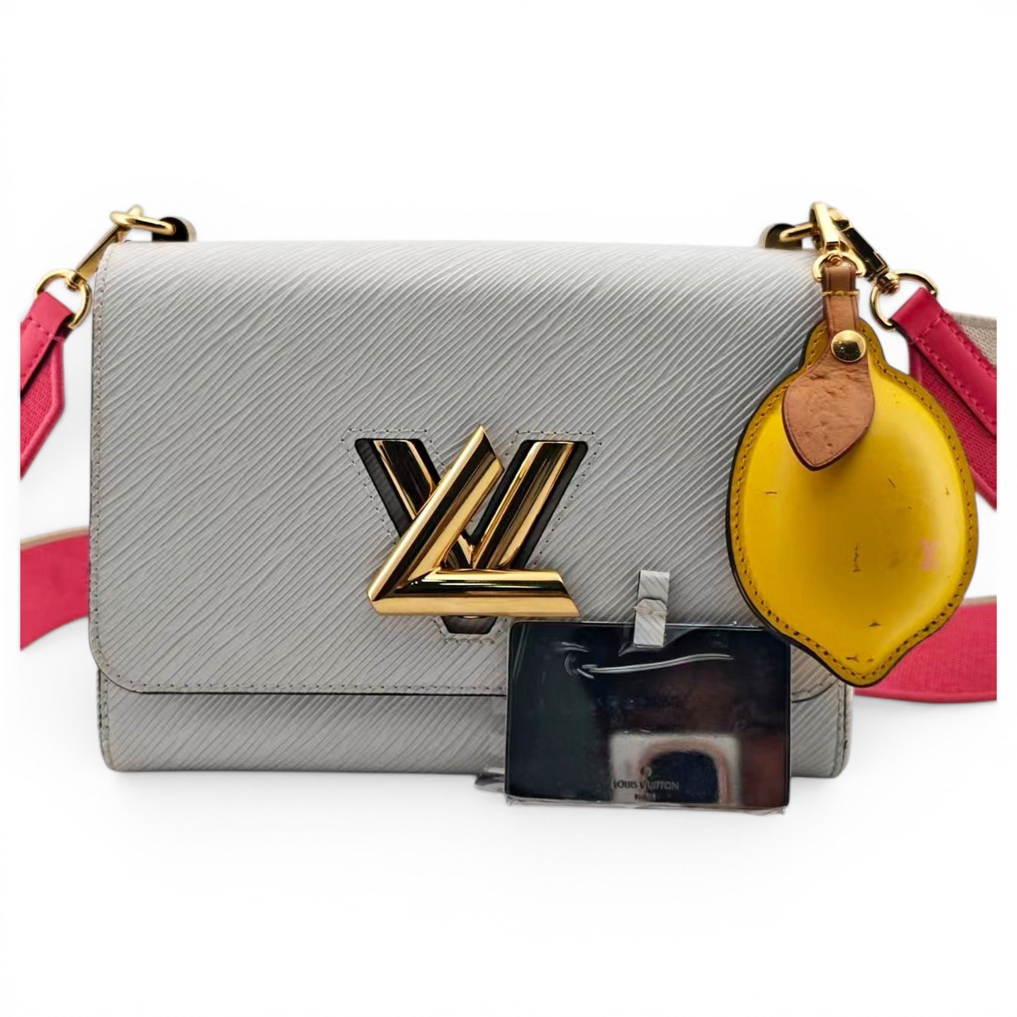 Twist leather handbag