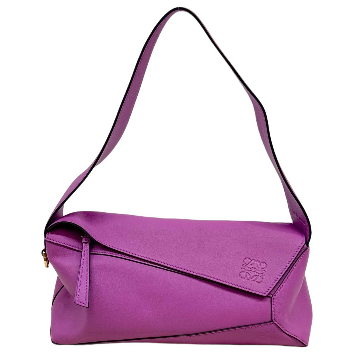 Puzzle leather handbag