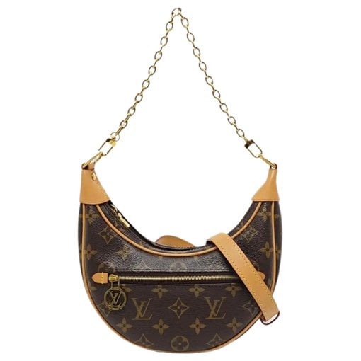 Loop leather crossbody bag