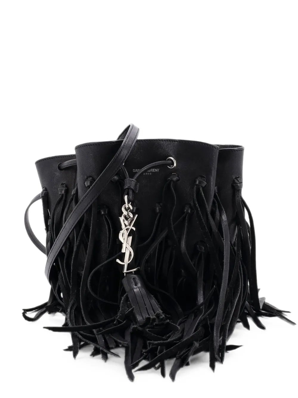 Fringe Monogram Bourse Leather Mini bucket bag