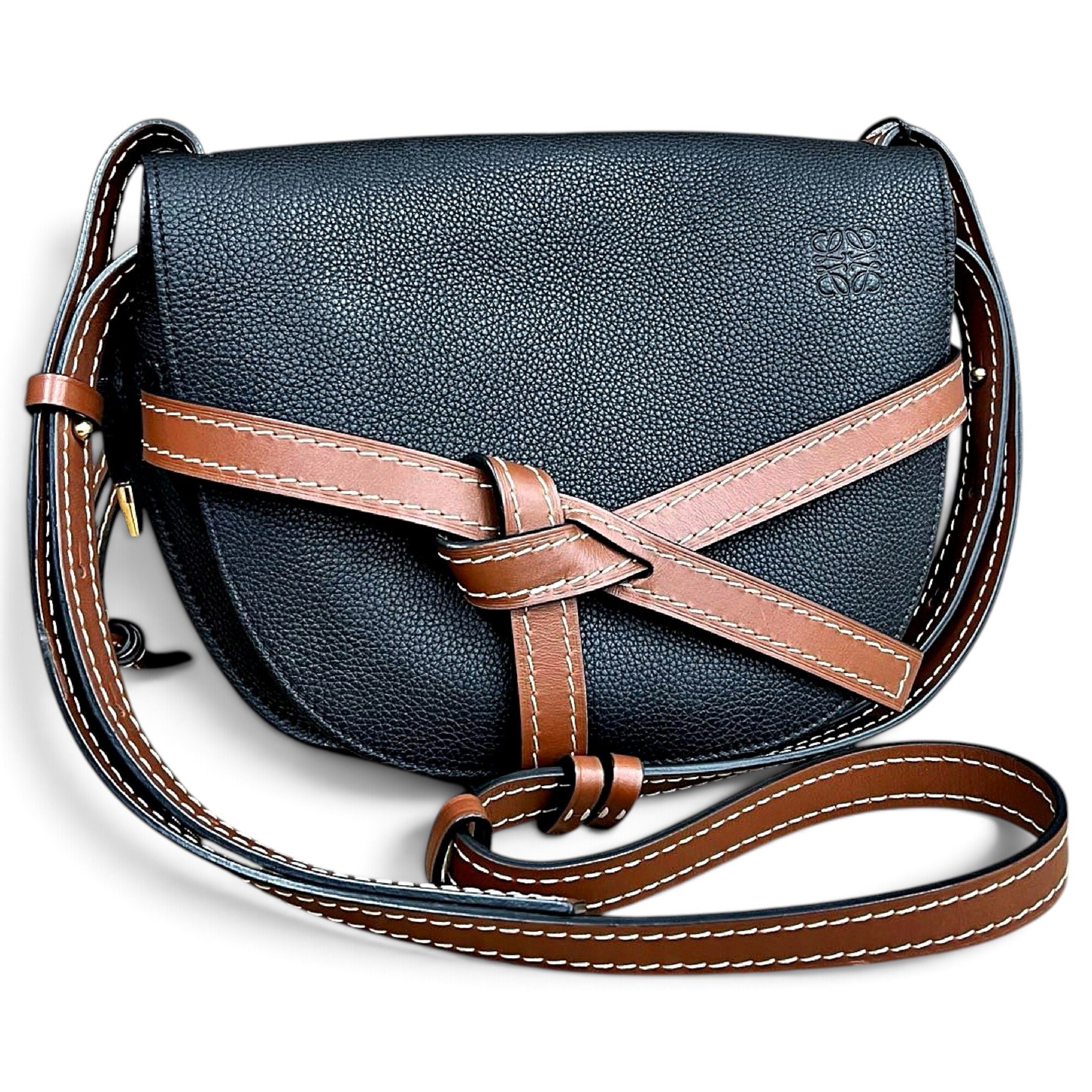 Gate leather crossbody bag