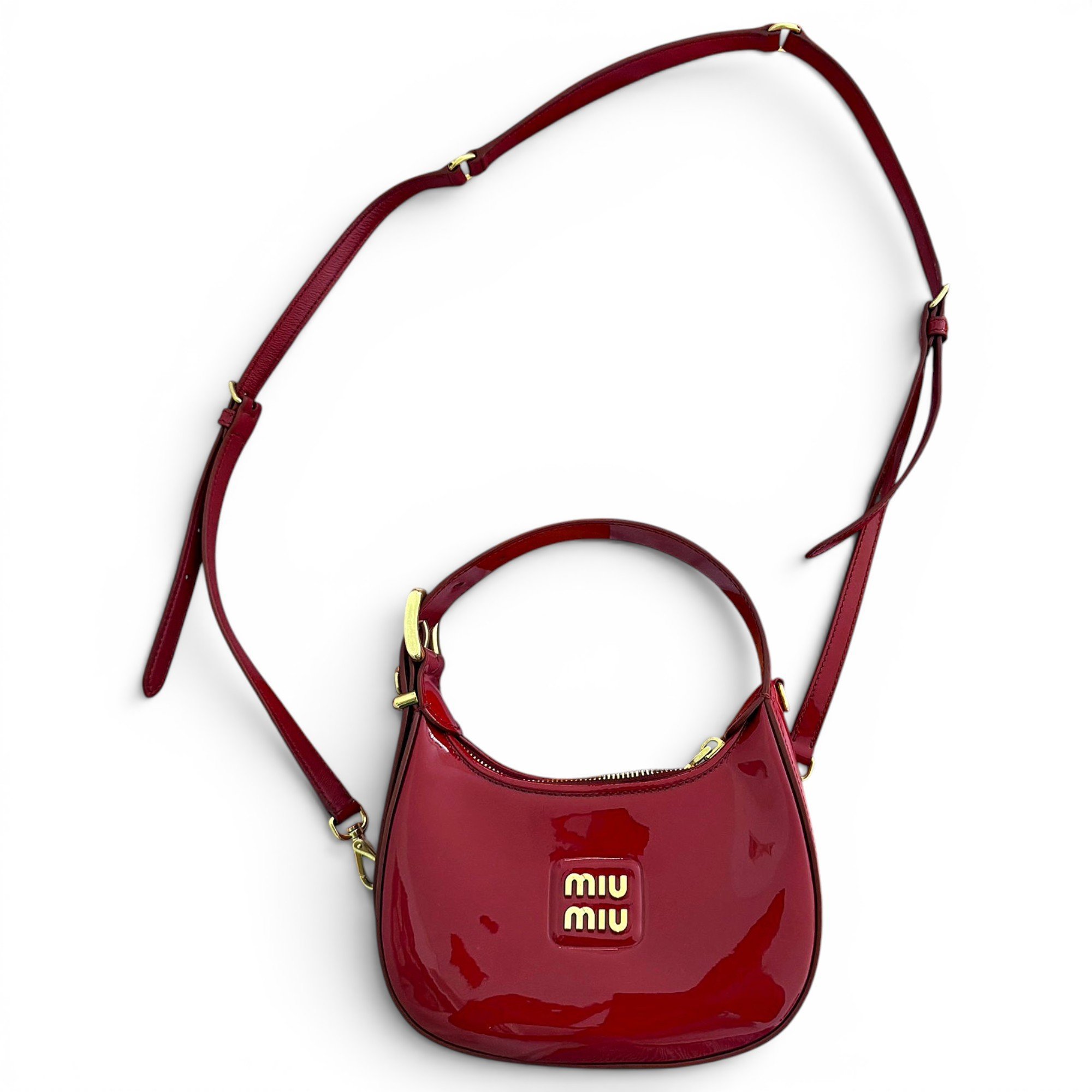 Miu Wander patent leather handbag