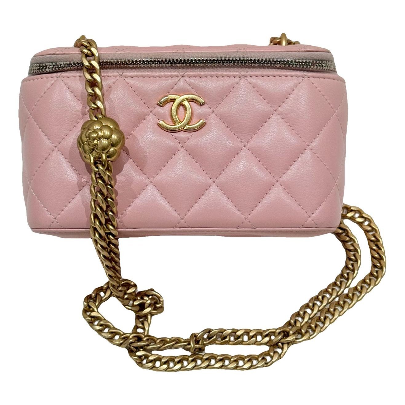 Trendy CC Vanity leather handbag