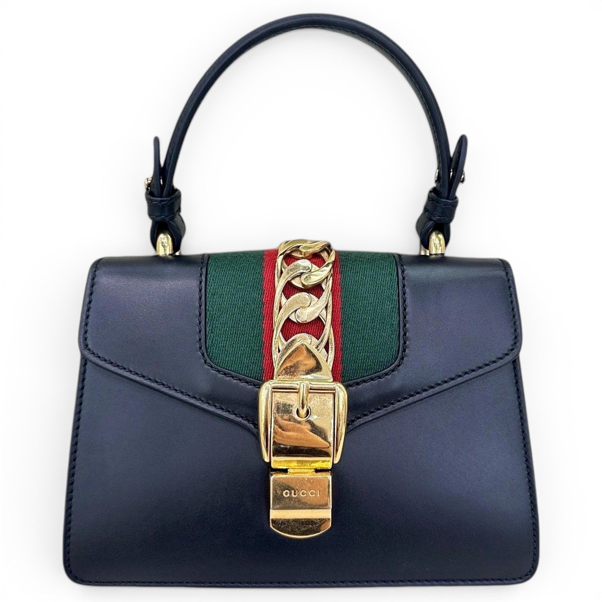 Sylvie Top Handle leather handbag