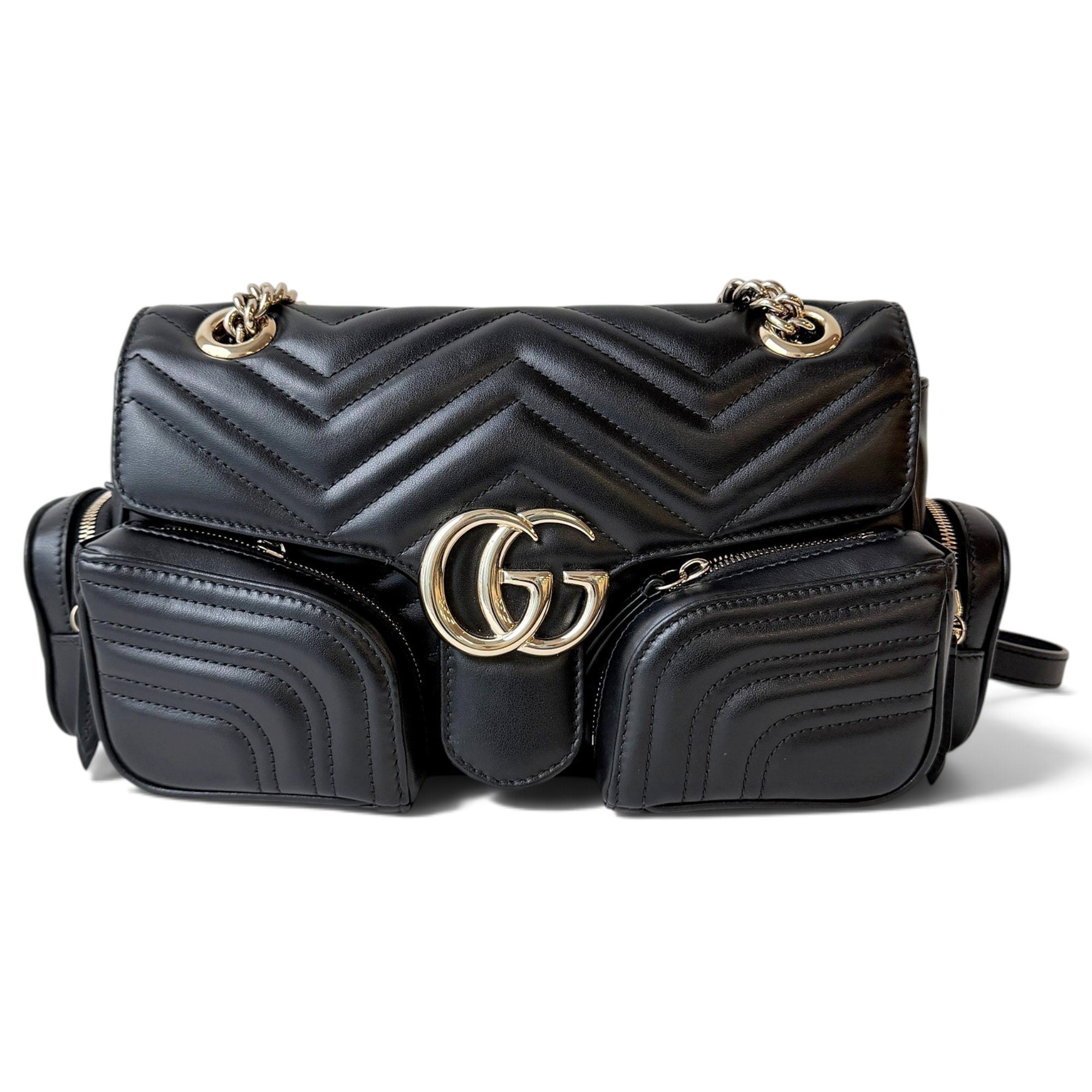 GG Marmont Flap leather crossbody bag