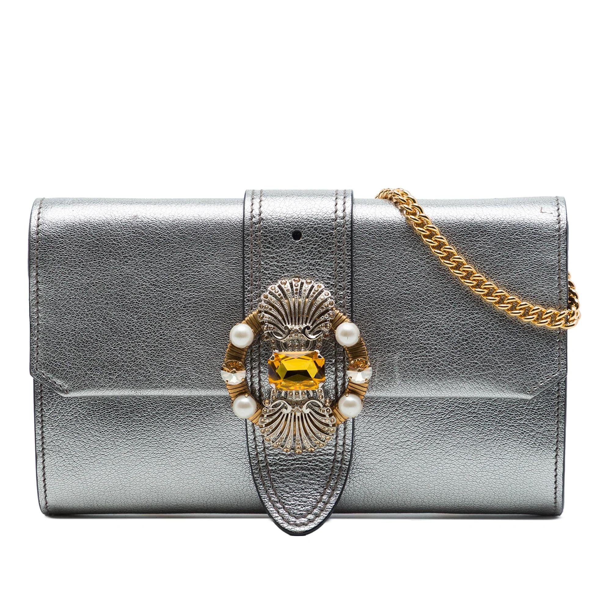 Madras leather handbag