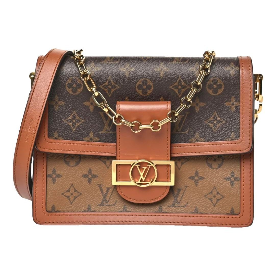 Dauphine leather crossbody bag