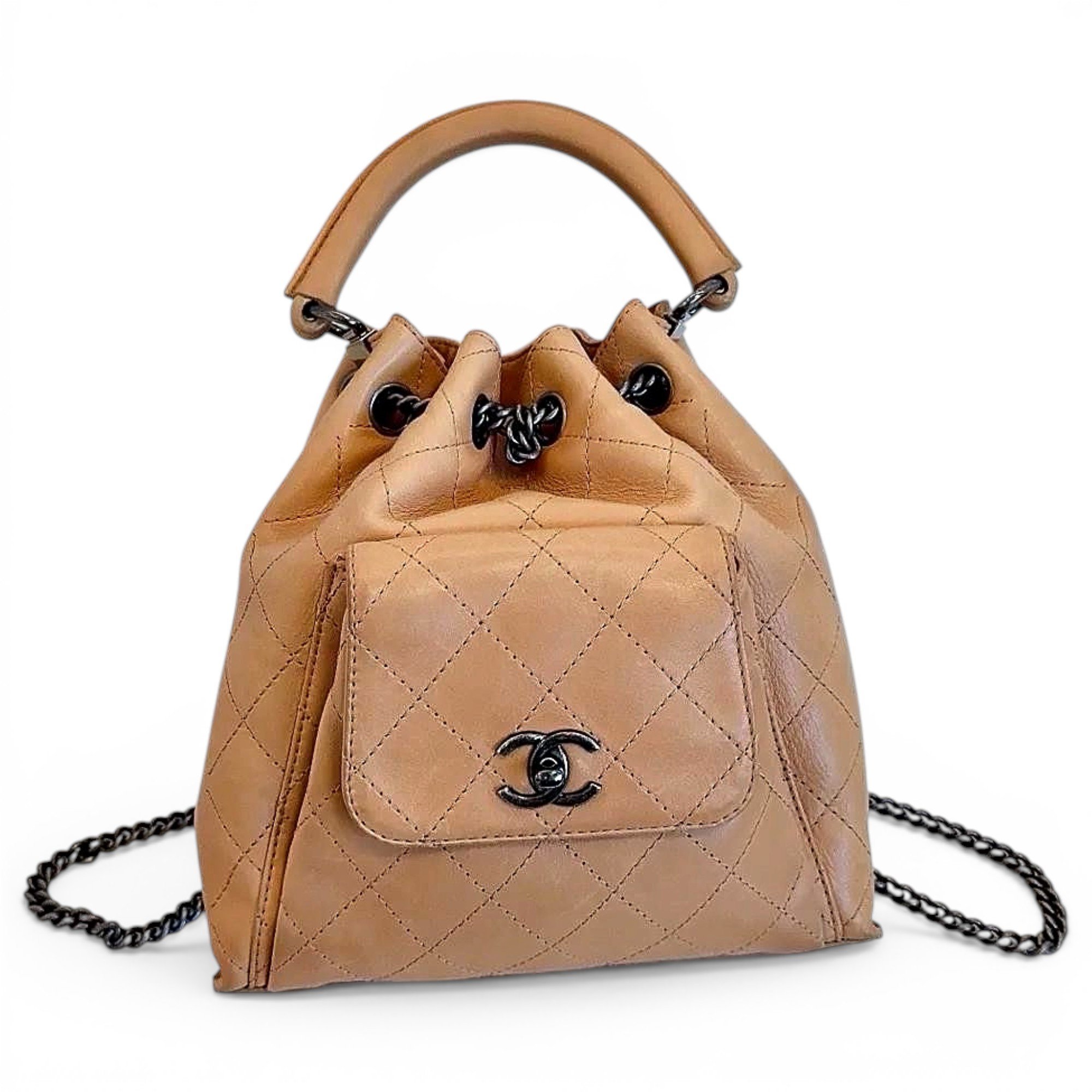Leather backpack