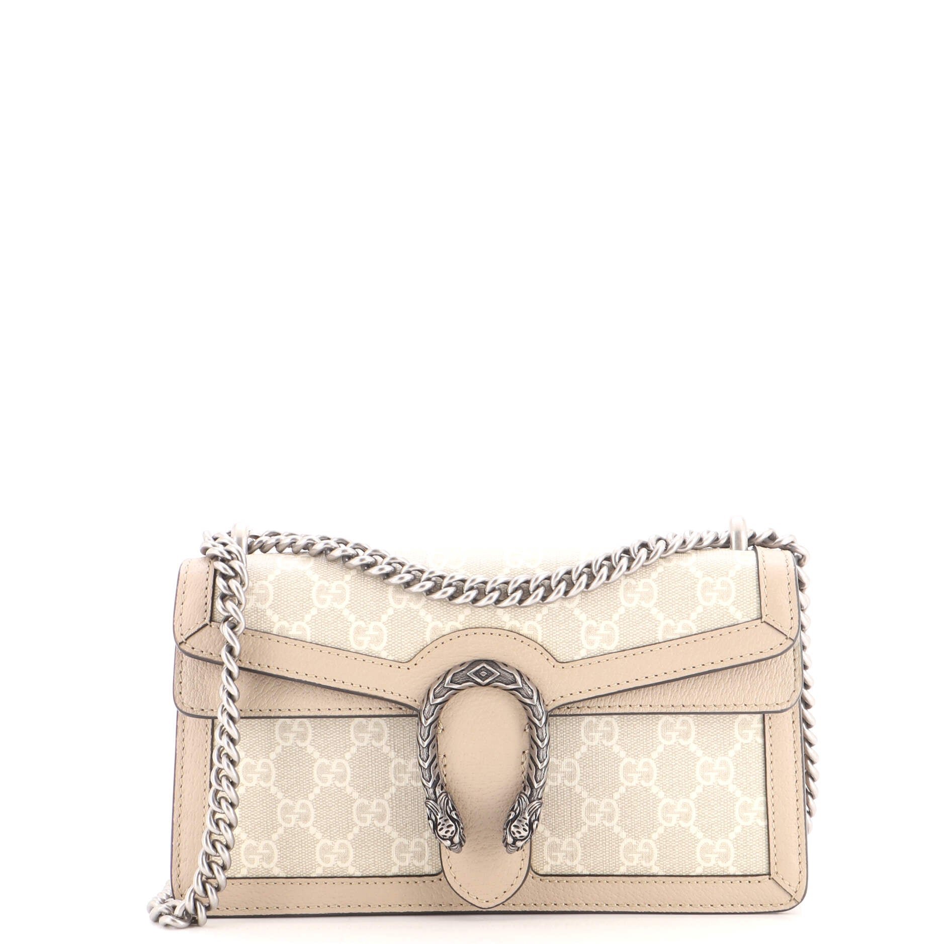 Dionysus Bag GG Coated Canvas with Leather Small