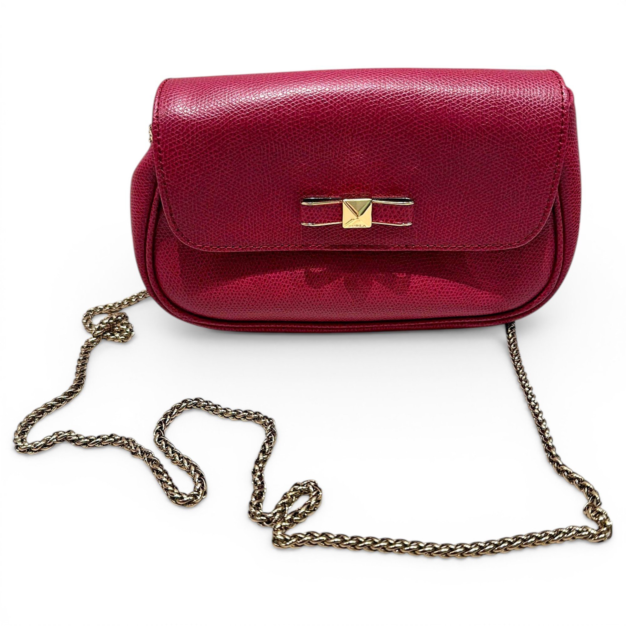 Leather clutch bag