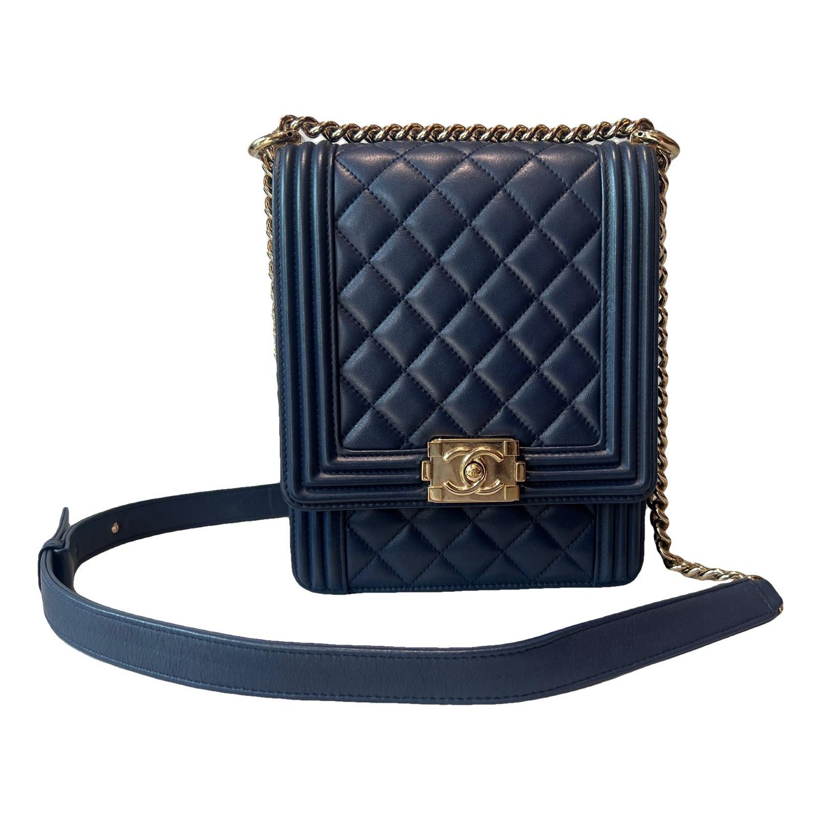 North South Boy leather handbag