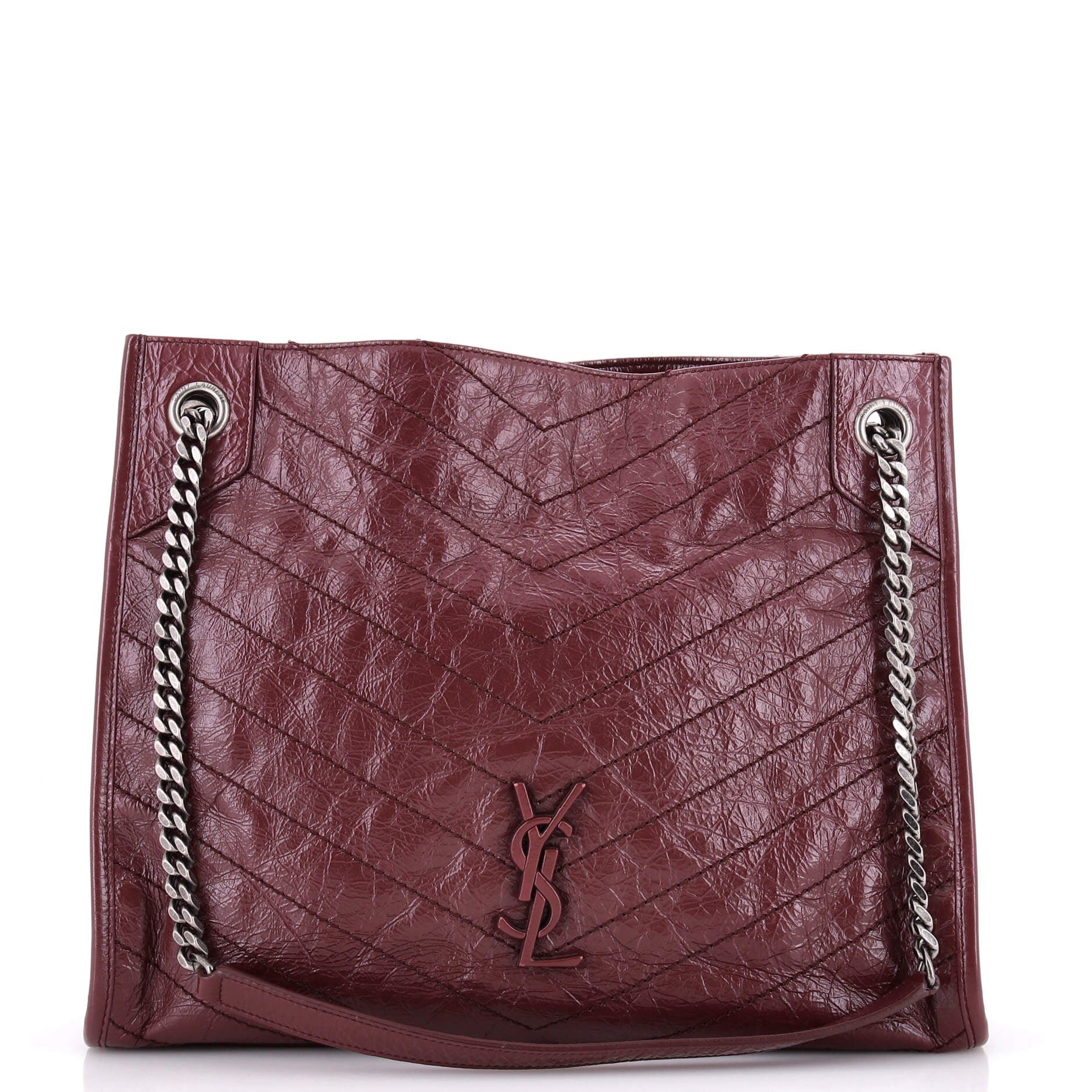 Niki Shopping Tote Matelasse Chevron Leather Medium