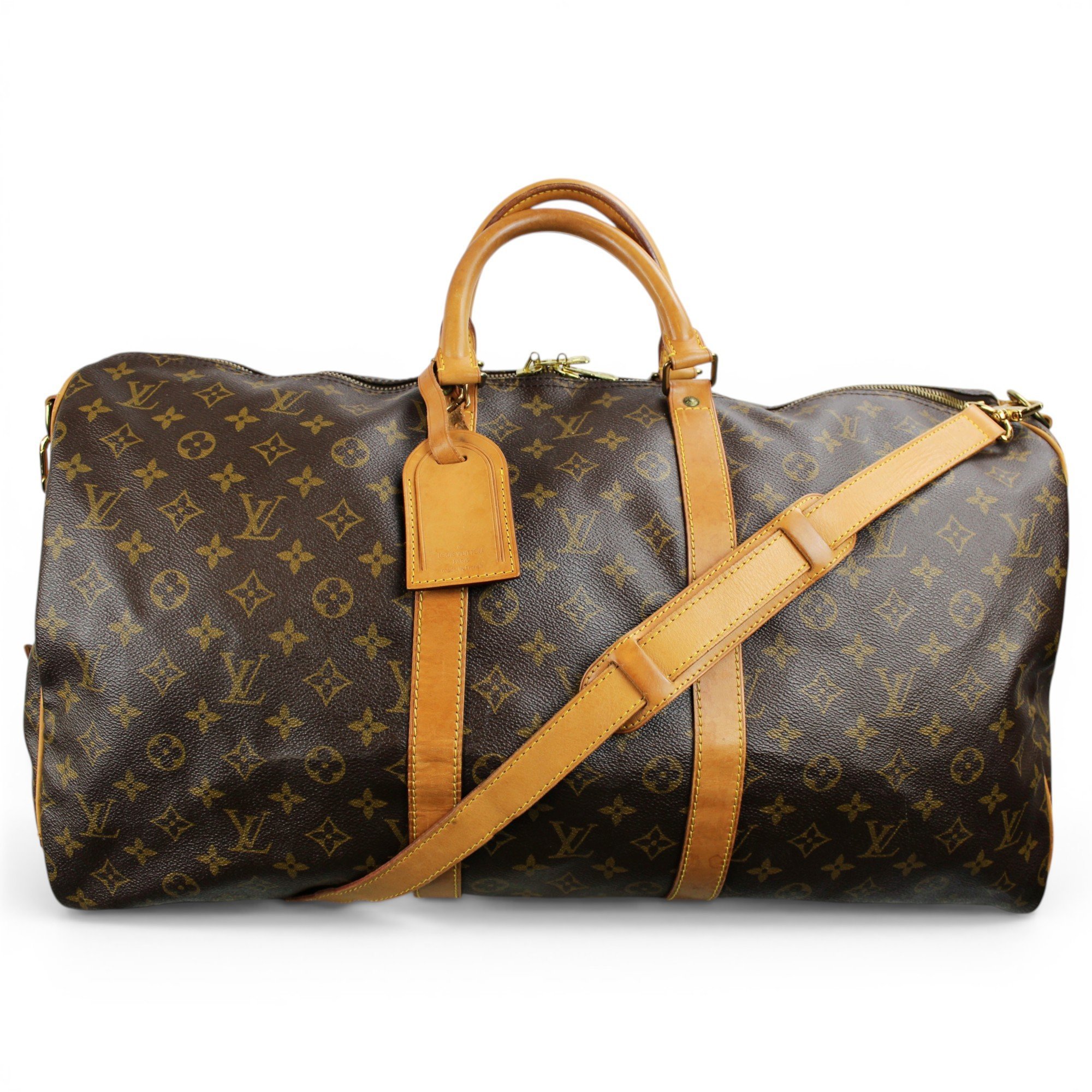 Louis Vuitton Keepall leather 48h bag