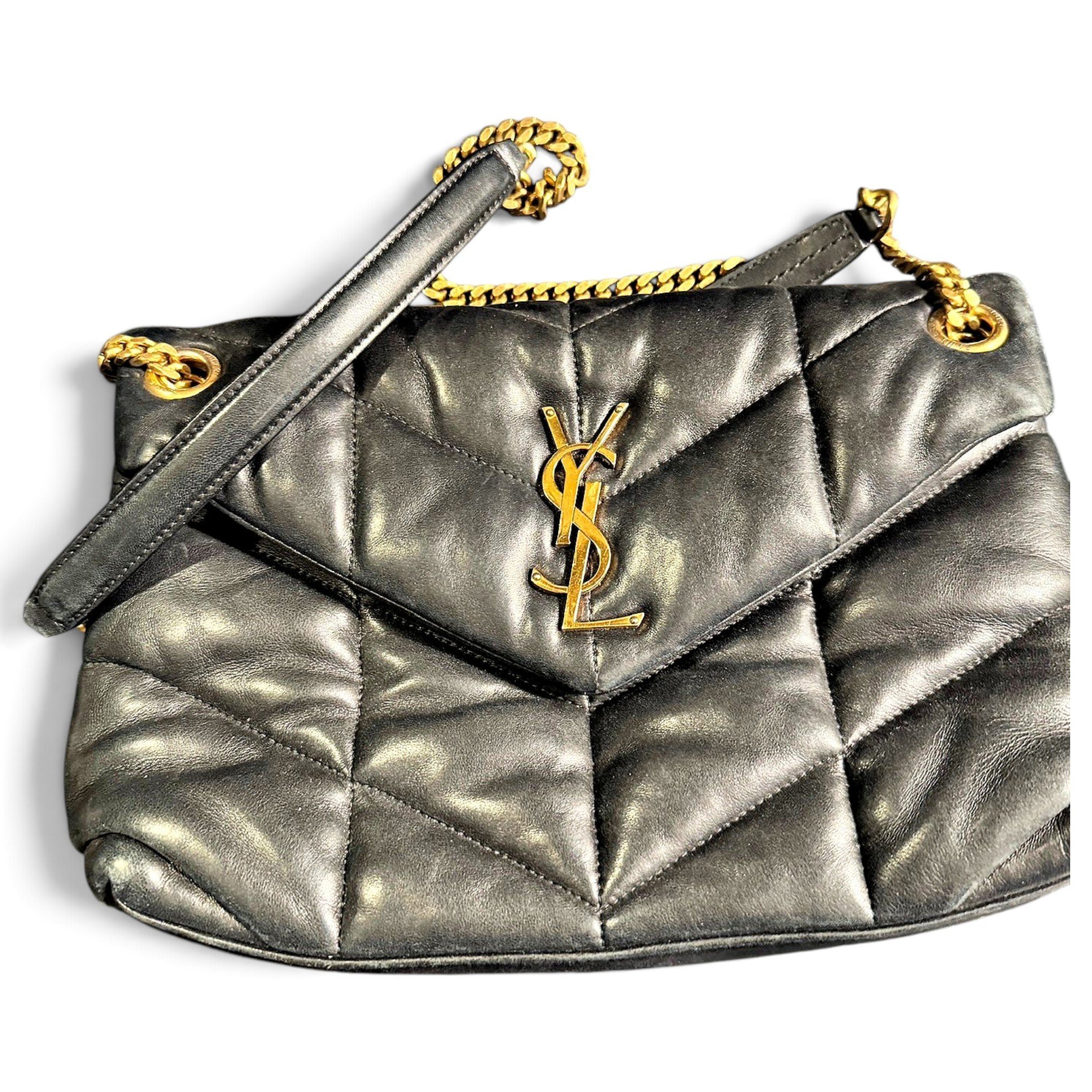 Loulou Puffer leather crossbody bag