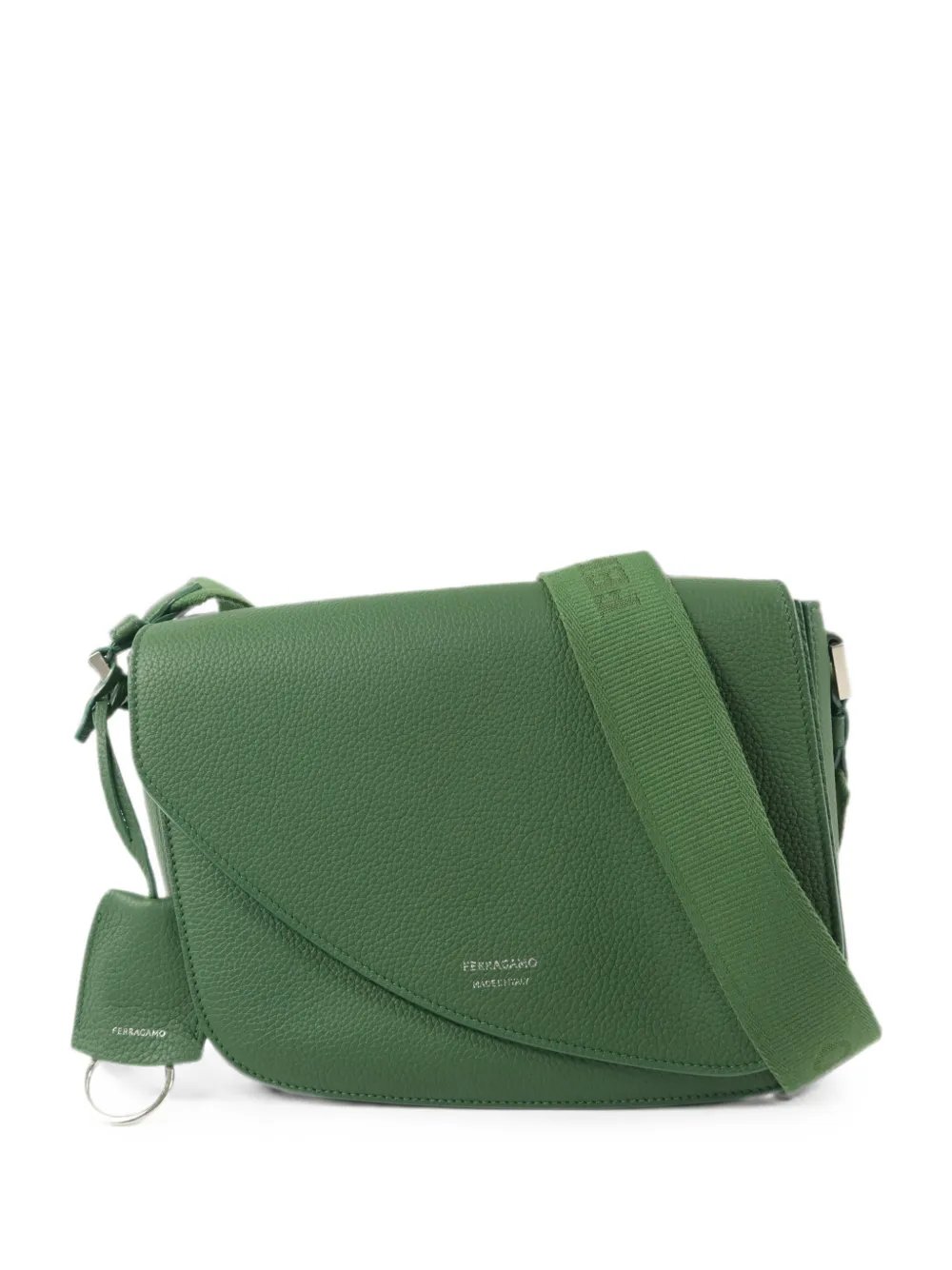 Ferragamo Fiamma grained messenger bag