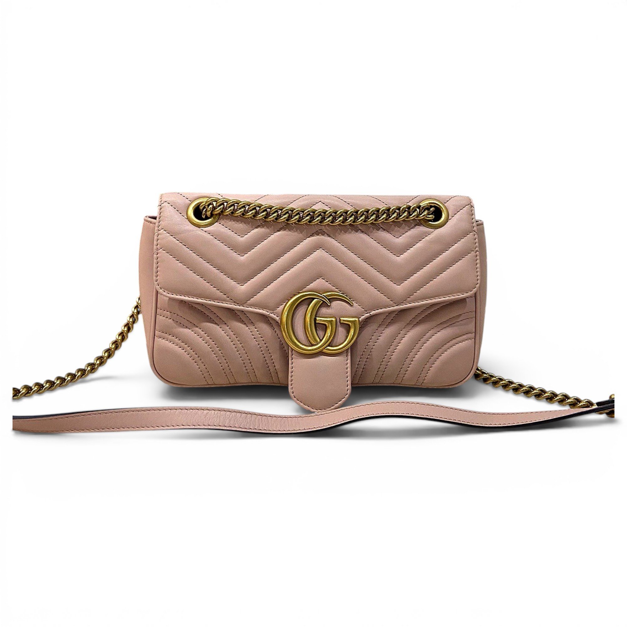 GG Marmont Flap leather handbag