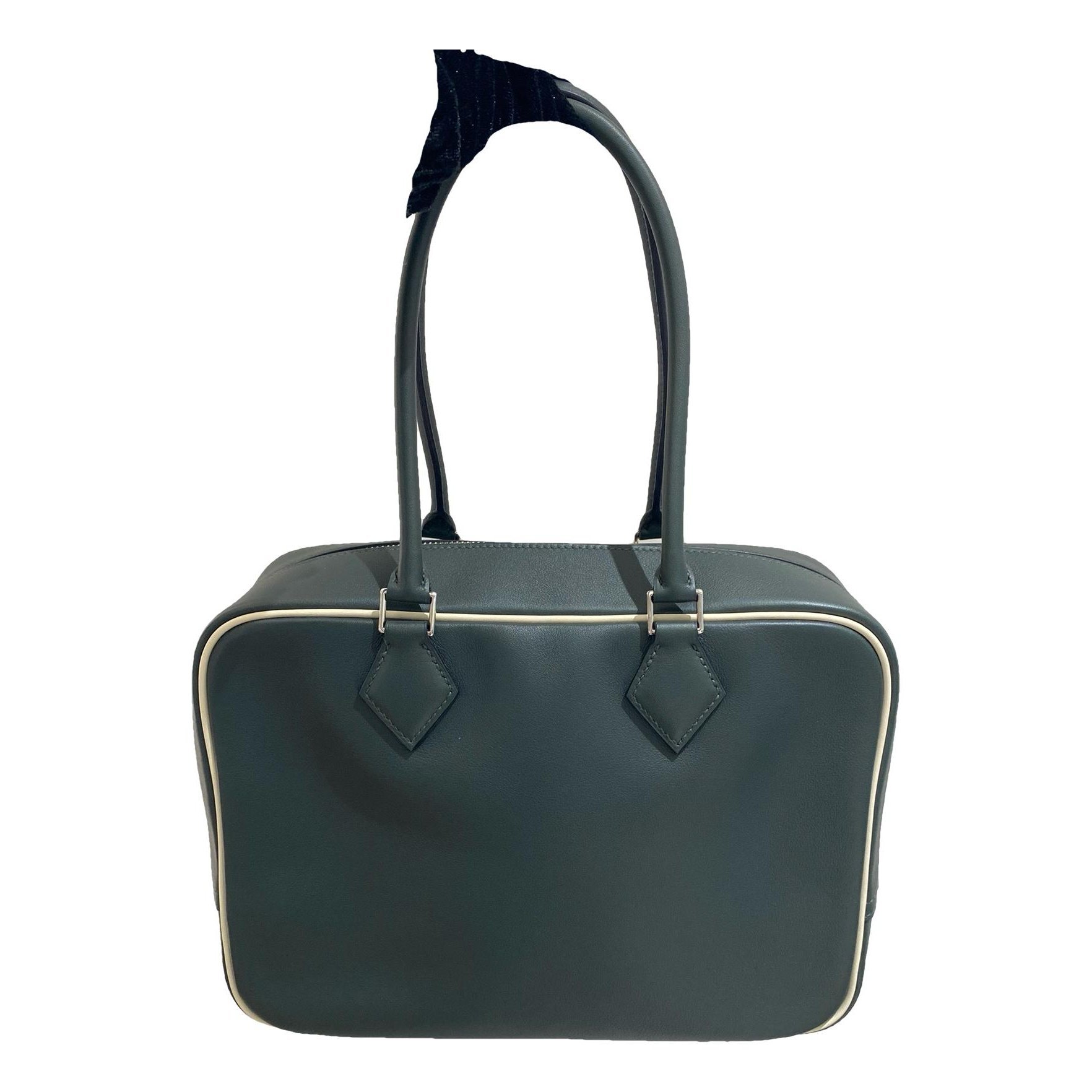 Plume leather handbag
