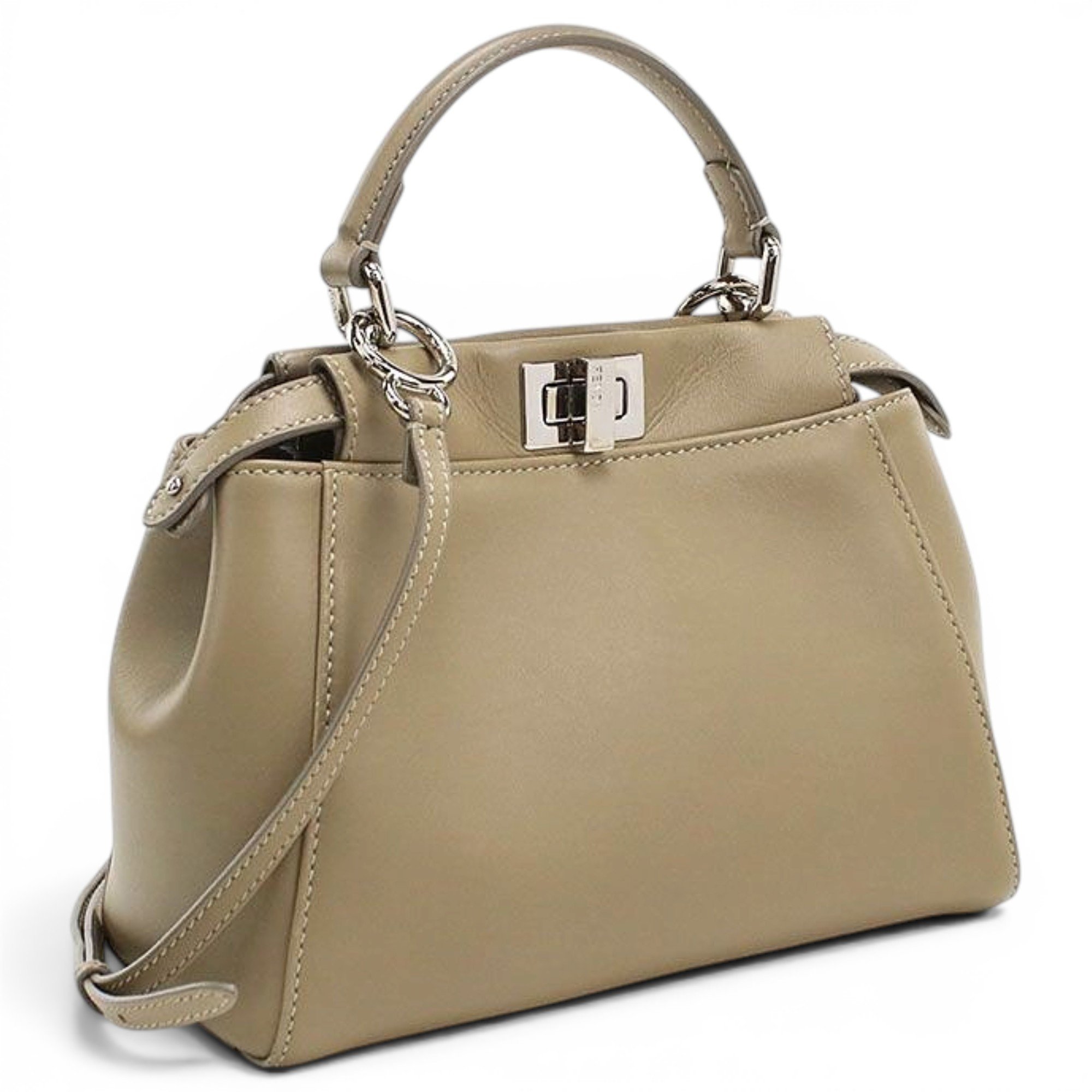 Peekaboo leather handbag