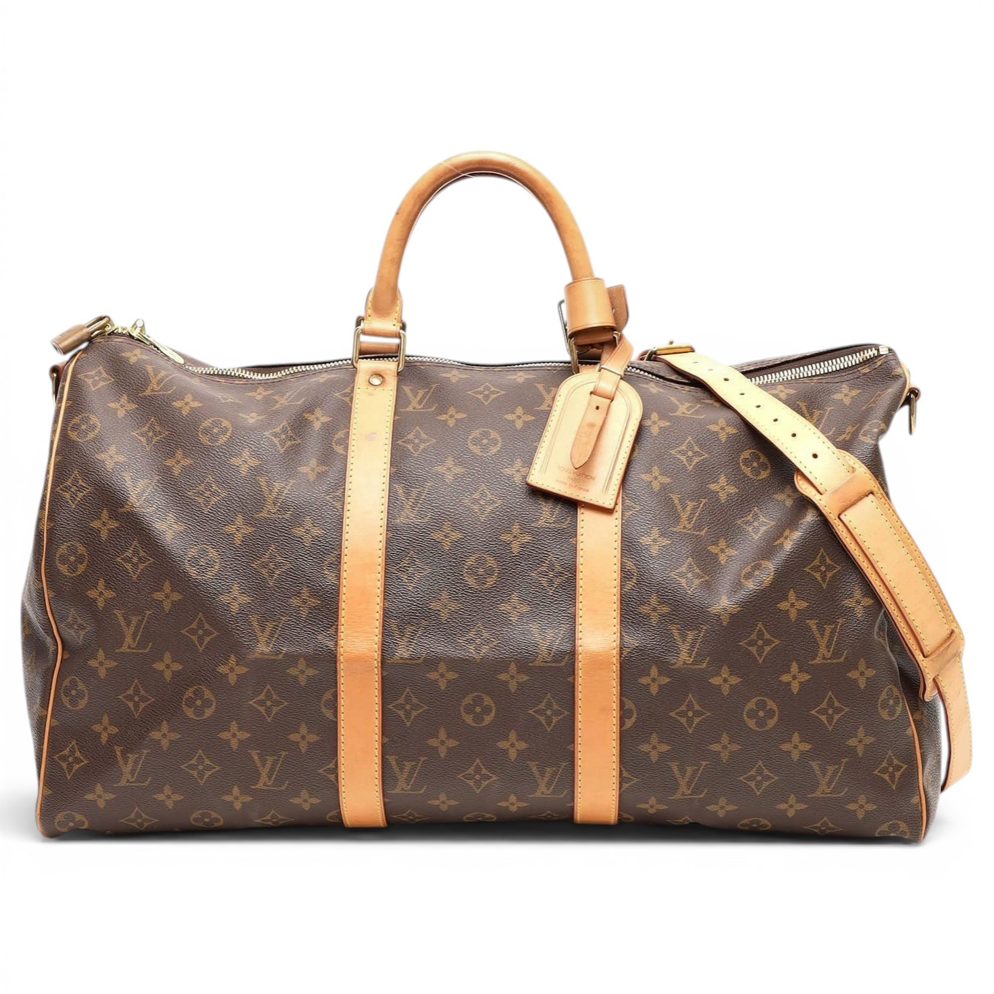 Louis Vuitton Keepall cloth travel bag