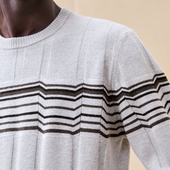 Silex "Lignes Brisees" Crewneck Sweater