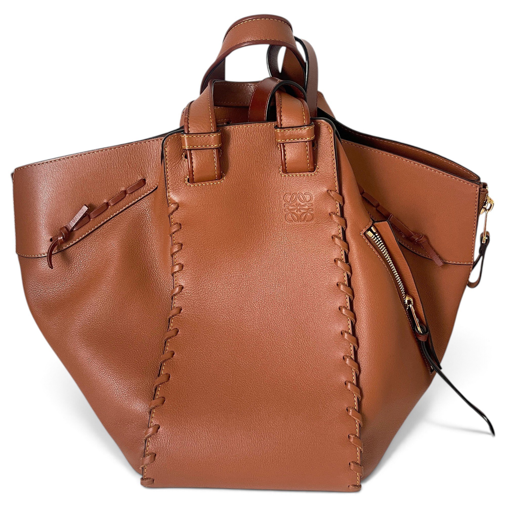 Hammock leather crossbody bag