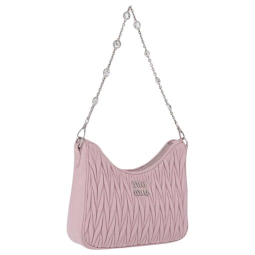 Matelassé leather handbag