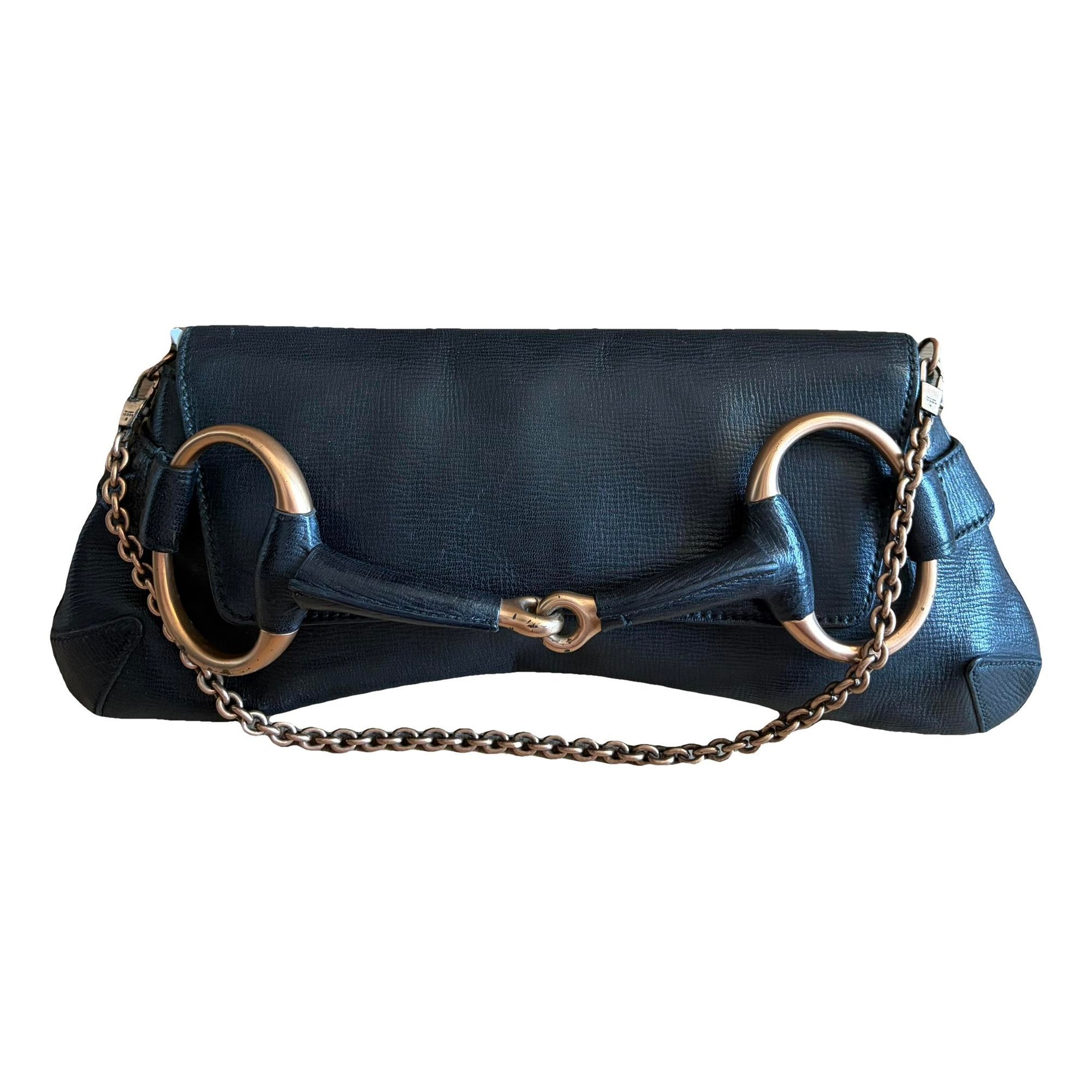 Horsebit Chain leather handbag