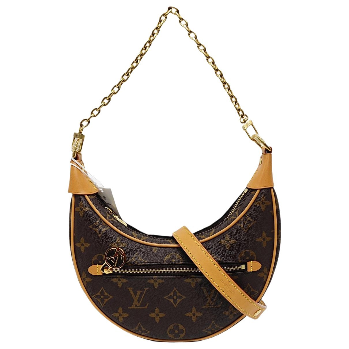 Loop leather crossbody bag
