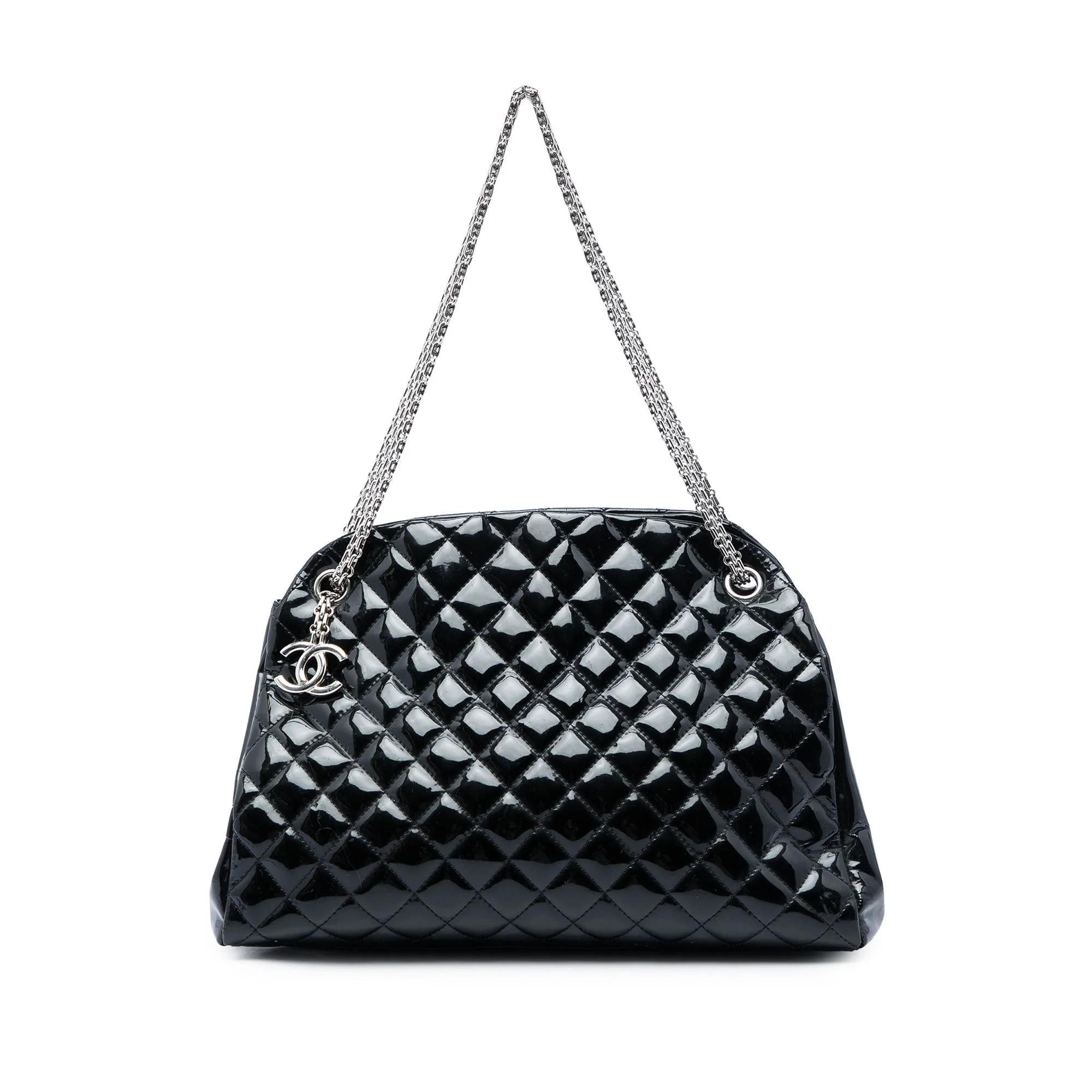 Mademoiselle patent leather handbag