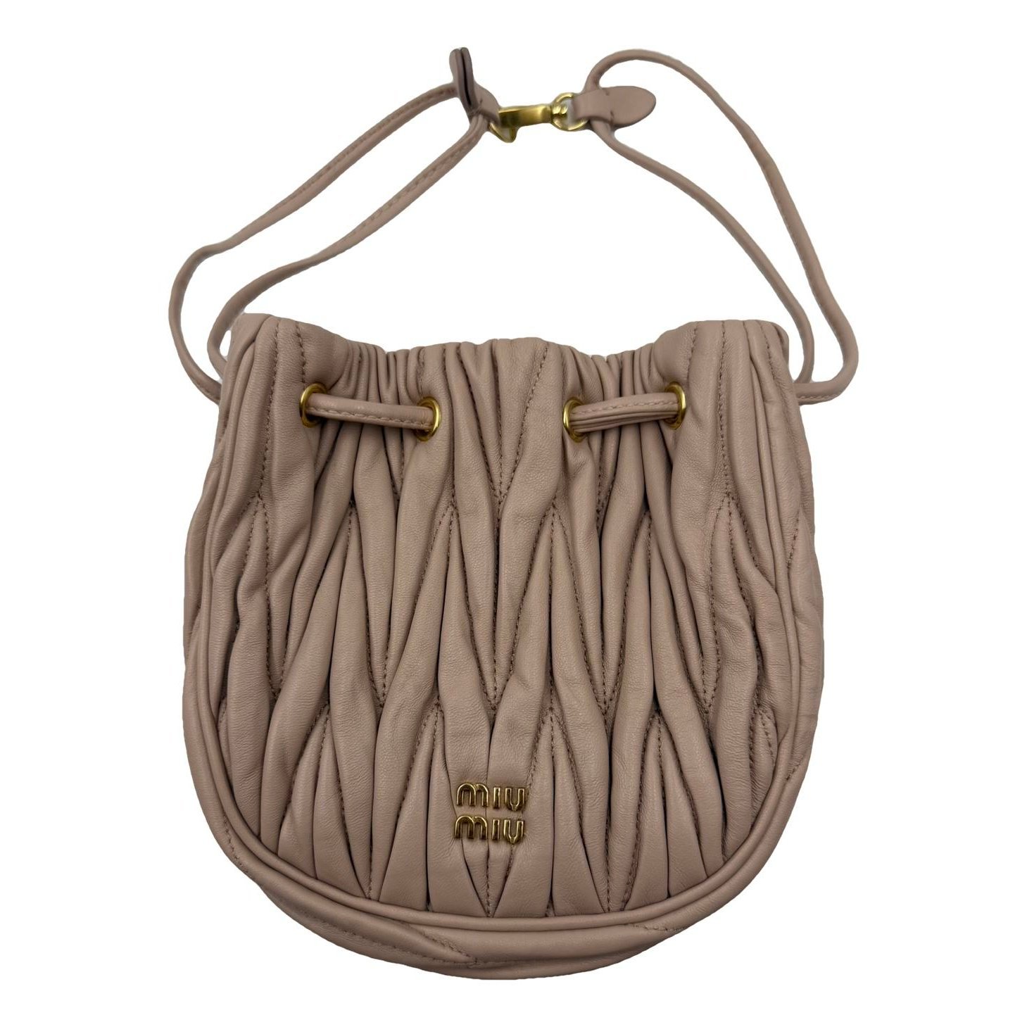Matelassé leather handbag