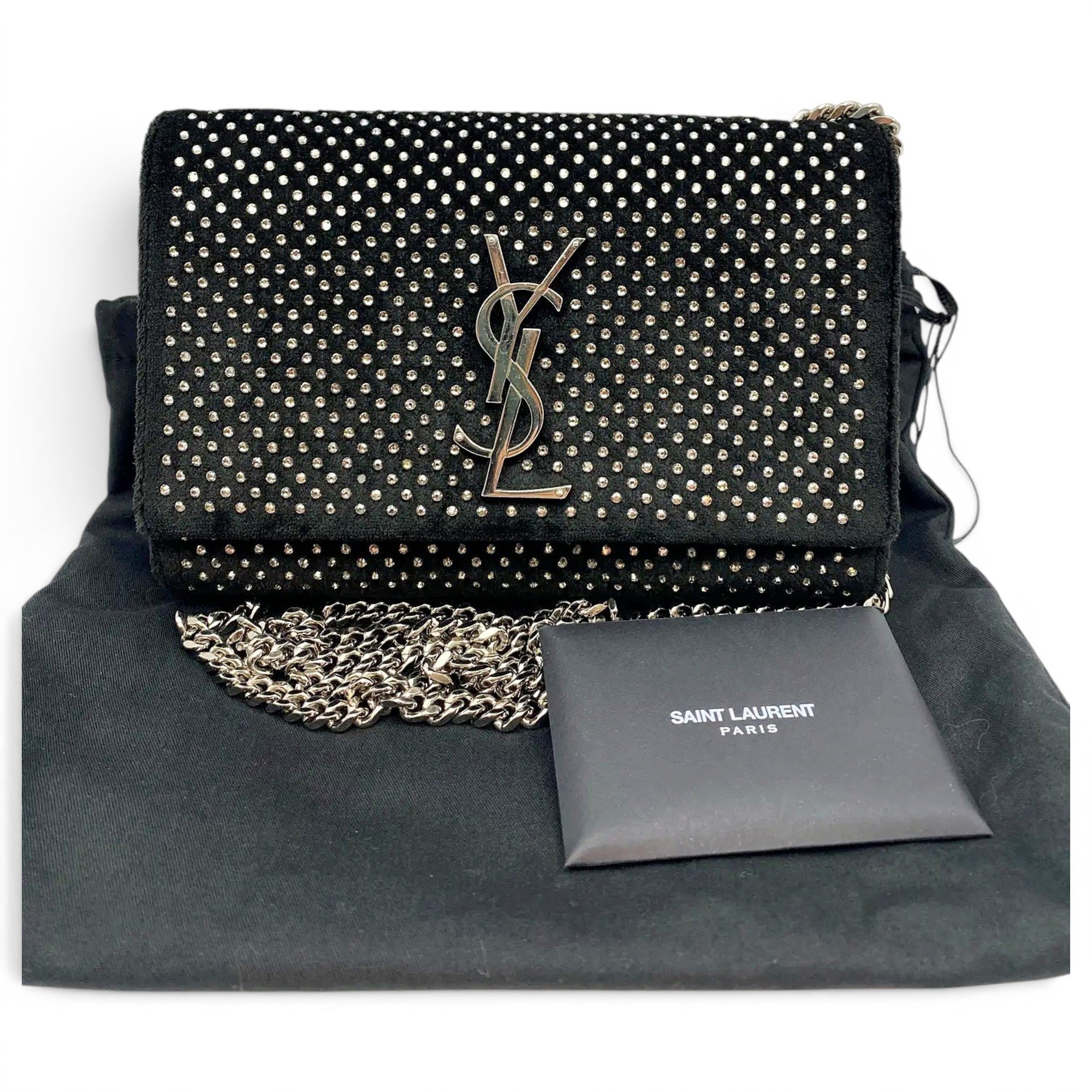 Kate monogramme velvet handbag