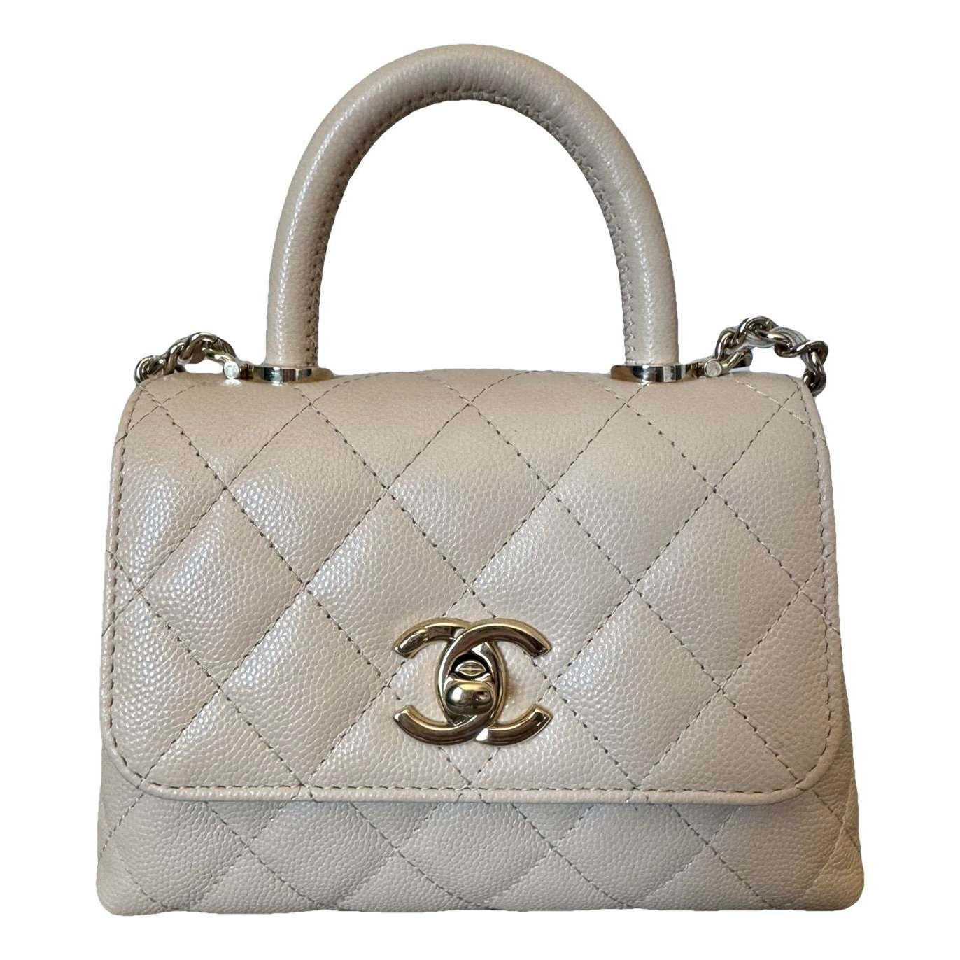 Coco Handle leather handbag