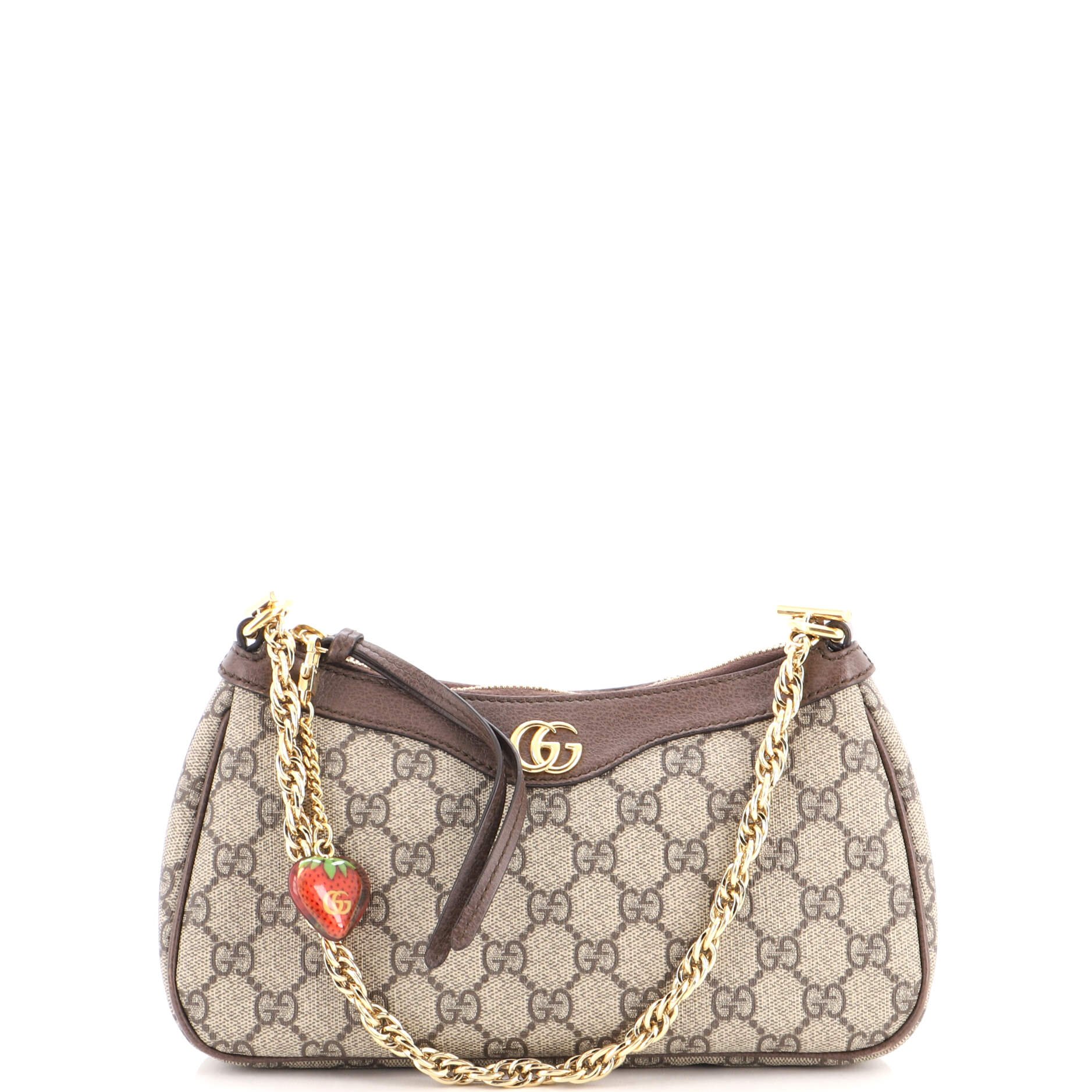 Ophidia Charm Shoulder Bag GG Coated Canvas Small