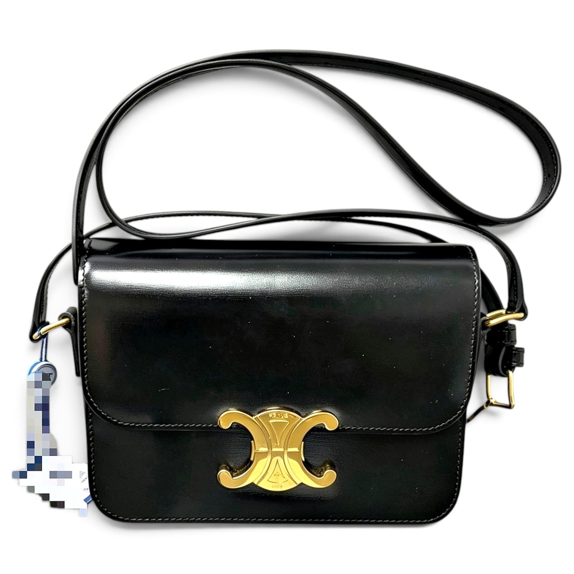 Triomphe leather handbag