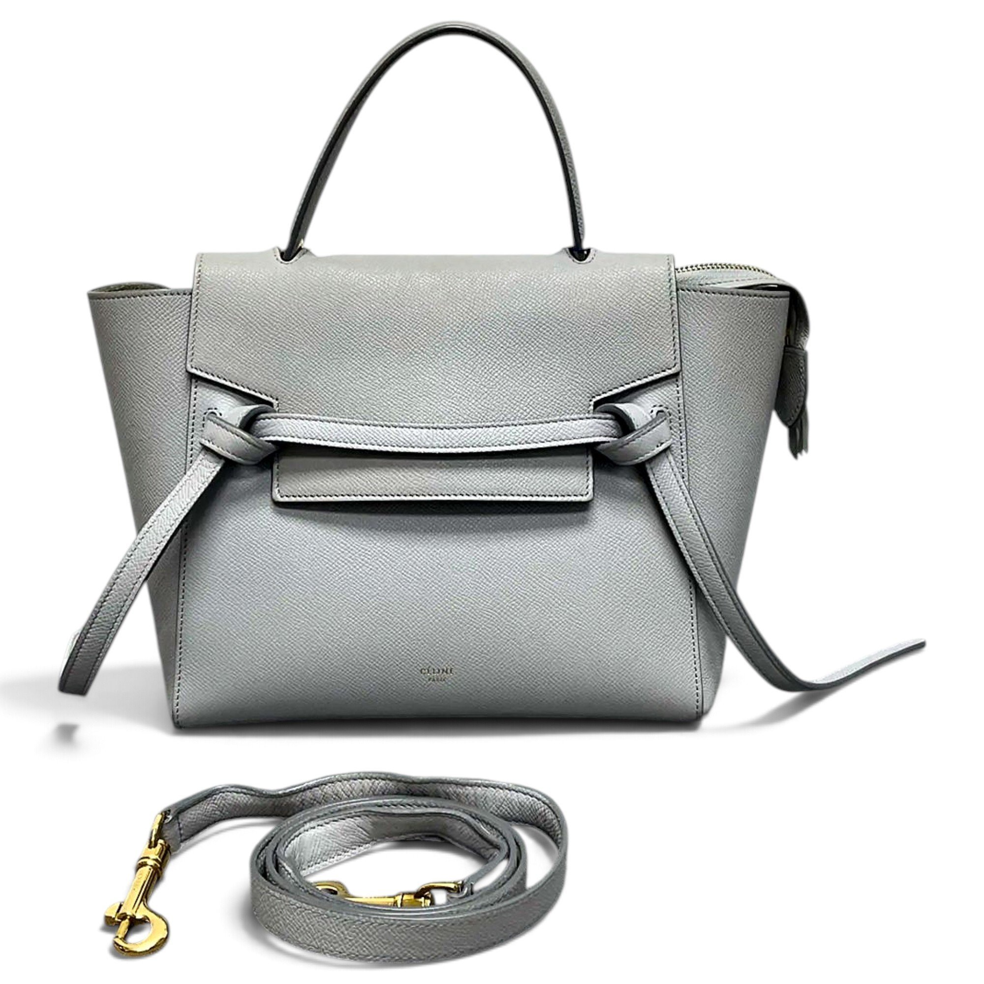Belt leather handbag