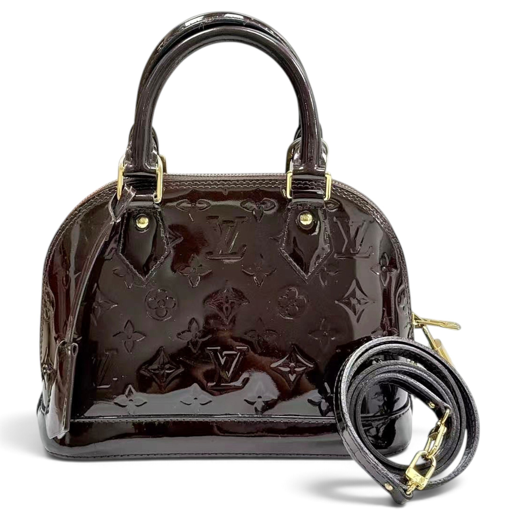 Alma BB patent leather handbag