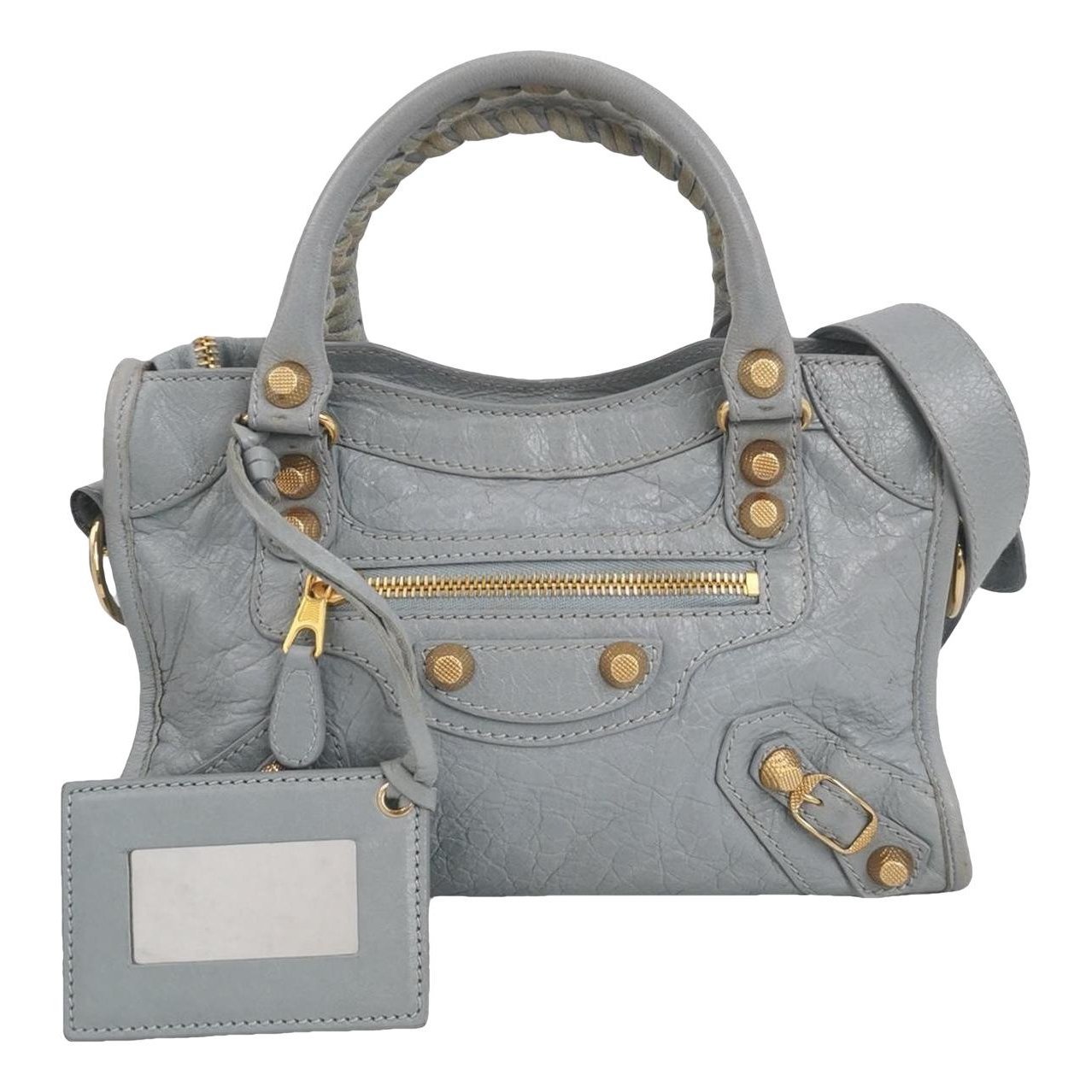 Classic Metalic leather handbag