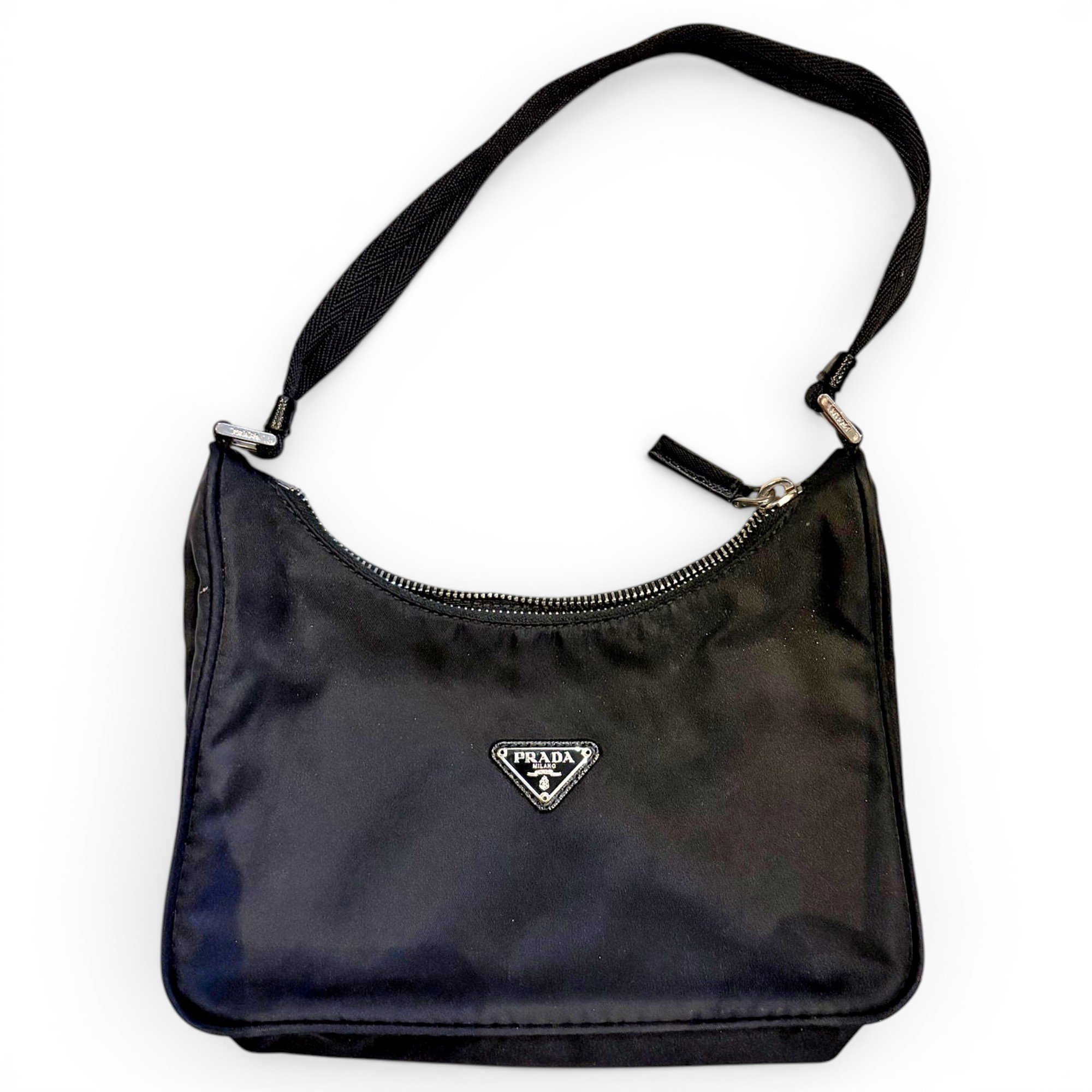 Re-Nylon leather mini bag
