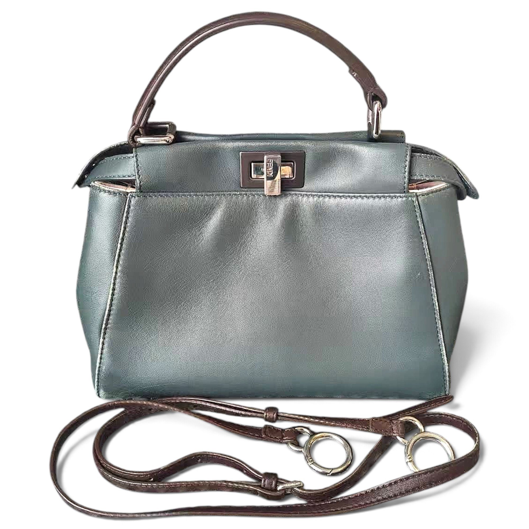 Peekaboo leather handbag