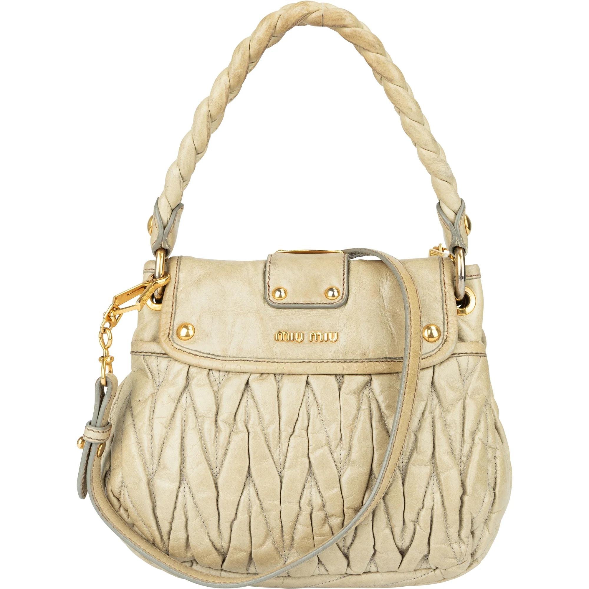 Coffer leather handbag